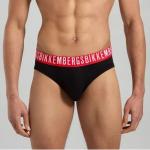 Мужские трусы брифы (черный, темно-синий, белый) набор 3 в 1 Bikkembergs FASHION COTTON BKK1USP09TR/3