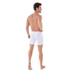 Мужские трусы боксеры белые удлиненные Clever CARIBBEAN LONG BOXER 088601