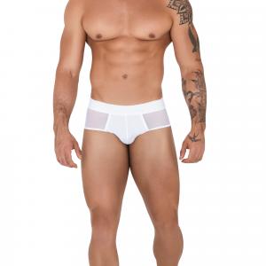 Мужские трусы брифы белые CASPIAN PIPING BRIEF 151201