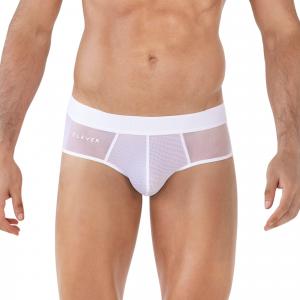 Мужские трусы брифы белые Clever YIN YANG BRIEF 162601