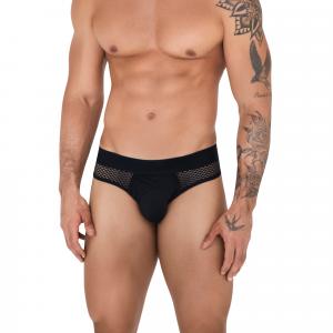 Мужские трусы брифы черные SWIRL BRIEF 153211