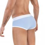 Мужские трусы брифы голубые Clever URBANO PIPING BRIEF 161507