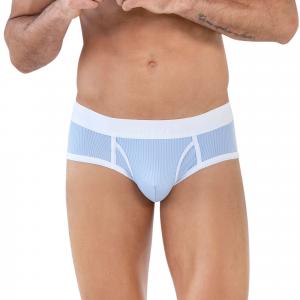 Мужские трусы брифы голубые Clever URBANO PIPING BRIEF 161507