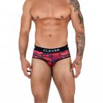 Мужские трусы брифы красные Clever NAVIGATE PIPING BRIEF 152305