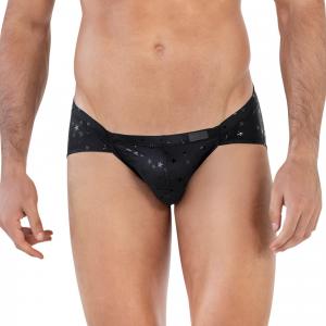 Мужские трусы джоки черные со звездочками Clever ILLUSION JOCKSTRAP 163411