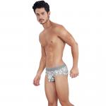 Мужские трусы брифы серые с принтом Clever GRACE CLASSIC BRIEF 145712