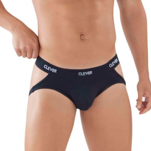 Мужские трусы джоки черные Clever OPORTO JOCKSTRAP 087811