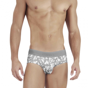 Мужские трусы брифы серые с принтом Clever GRACE CLASSIC BRIEF 145712