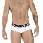 Мужские трусы брифы белые Clever STRATEGY PIPING BRIEF 036201