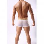 Мужские трусы боксеры с золотым поясом Cockon Boxer White 828