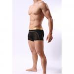 Мужские трусы боксеры с золотым поясом Cockon Boxer Black 828