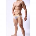 Мужские трусы брифы с золотым поясом Cockon Brief White 616