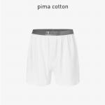 Мужские трусы боксеры белые ATLANTIC Pima Cotton BMB-005