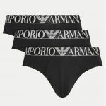 Набор мужских трусов брифов 3в1 черные Emporio Armani 111734_4F726 73320