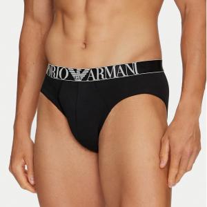 Набор мужских трусов брифов 3в1 черные Emporio Armani 111734_4F726 73320