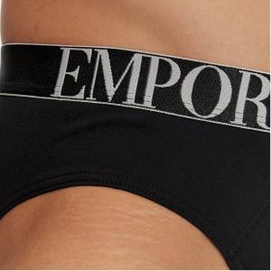 Набор мужских трусов брифов 3в1 черные Emporio Armani 111734_4F726 73320