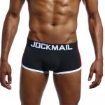 Мужские трусы боксеры черные с push up JOCKMAIL JM6030-2