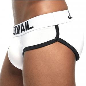 Мужские трусы брифы белые с push up JOCKMAIL JM2022-1