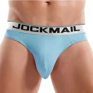 Мужские трусы стринги голубые JOCKMAIL JM1029-17