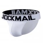 Мужские трусы танга белые JOCKMAIL JM3022-1