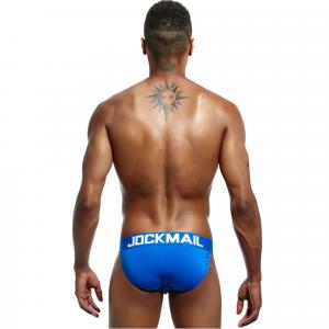 Мужские трусы танга синие JOCKMAIL JM3022-9