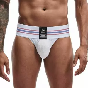 Мужские трусы джоки белые JOCKMAIL JM4021-1