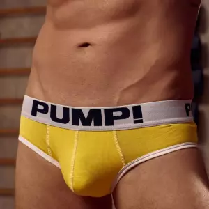 Мужские трусы брифы желтые PUMP! PU013-13