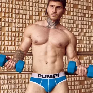 Мужские трусы брифы синие PUMP! PU013-9