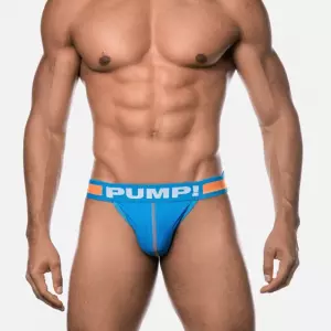 Мужские трусы джоки синие Pump Blue Jock H115-9