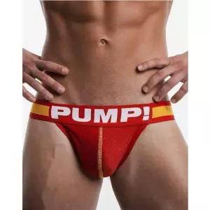 Мужские трусы джоки красные Pump Red Jock H115-8